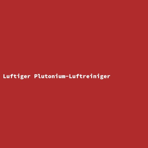 Airy Plutonium Air Purifier