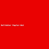 Popular Paper Hat
