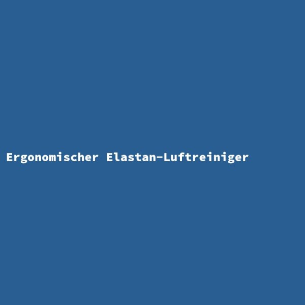 Ergonomic Elastane Air Purifier
