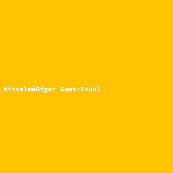 Mittelm&auml;&szlig;iger Samt-Stuhl