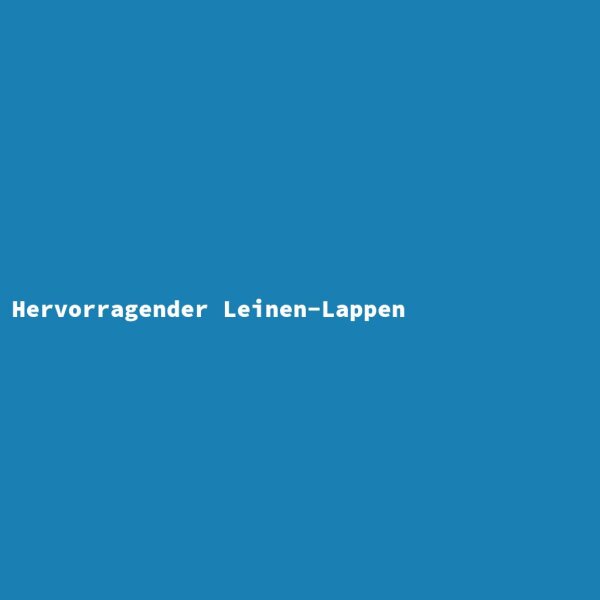 Hervorragender Leinen-Lappen