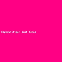 Eigenwilliger Samt-Schal