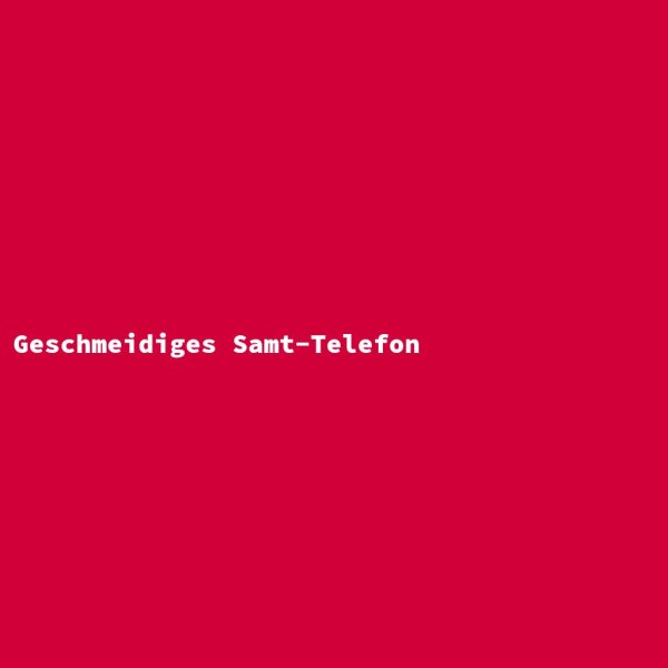 Geschmeidiges Samt-Telefon