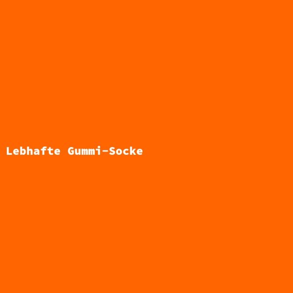 Lebhafte Gummi-Socke